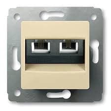Legrand DIY Cariva Крем Розетка ТЛФ 2-ая 695921 — миниатюра 2