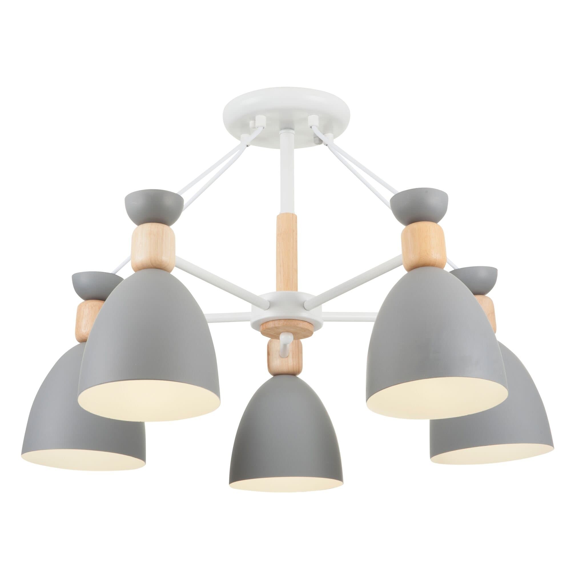 Freya Modern Delia Белый Потолочный светильник E27 60W FR5033CL-05W — миниатюра 2