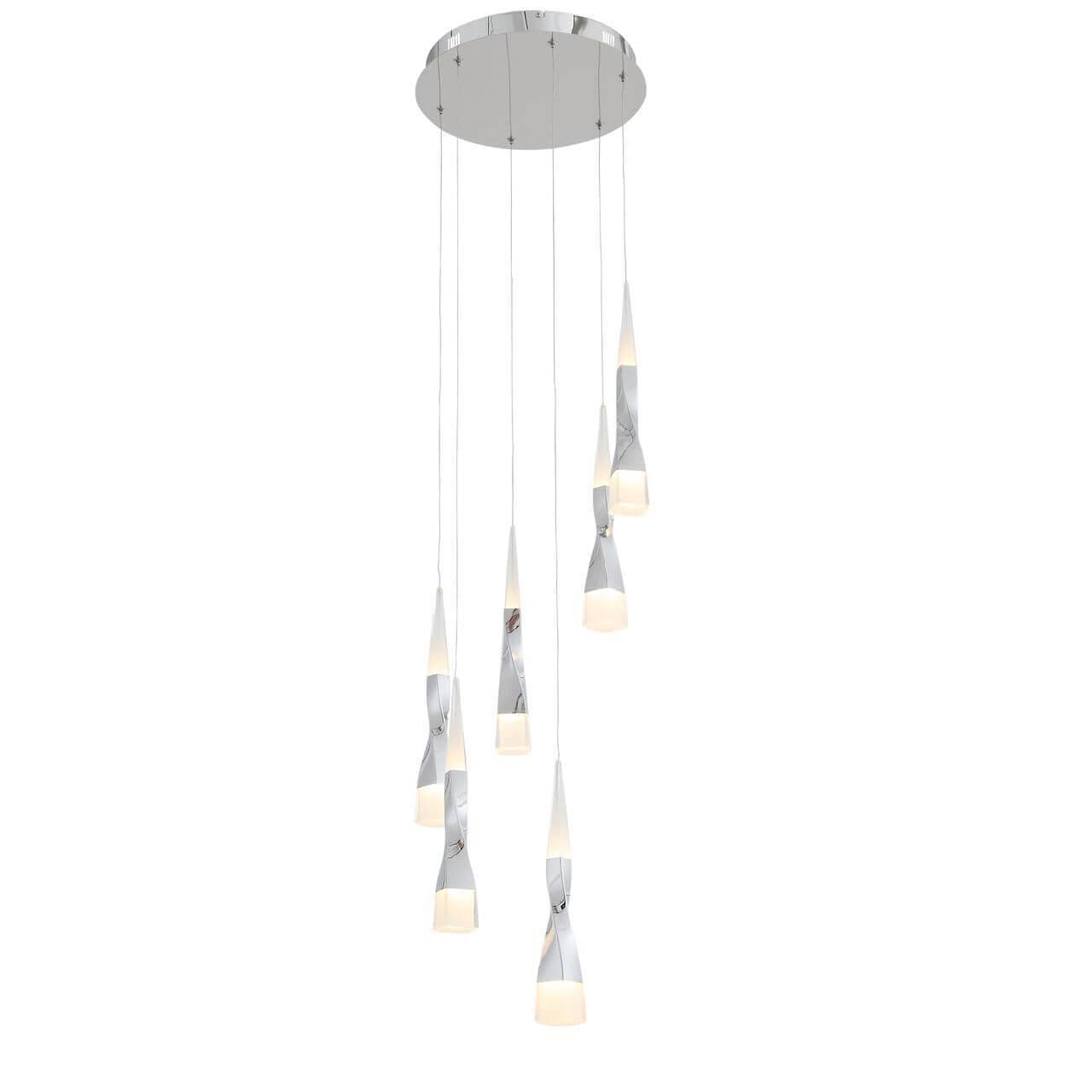 ST LUCE SL405.103.06 Светильник подвесной  Хром/Хром, Белый LED 6*7W — миниатюра 1