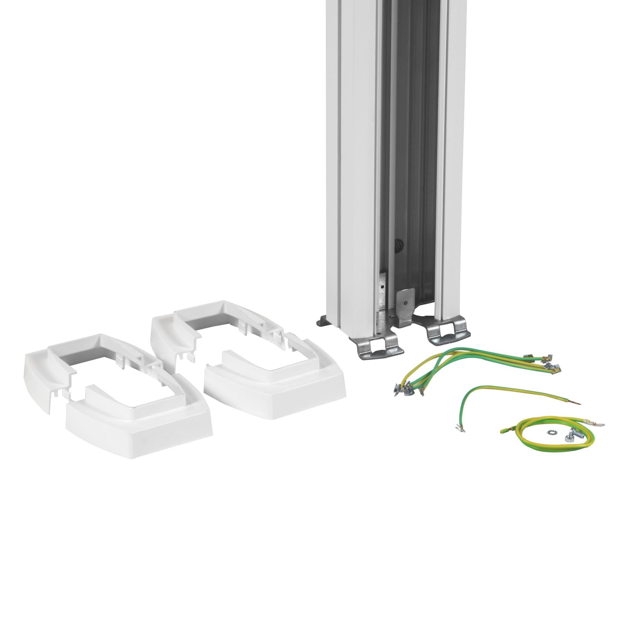 Legrand Универсальная колонна алюминиевая с крышкой из алюминия 1 секция, высота 2,77 метра, с возможностью увеличения высоты до 4,05 метра, цвет белы 653110 — миниатюра 2