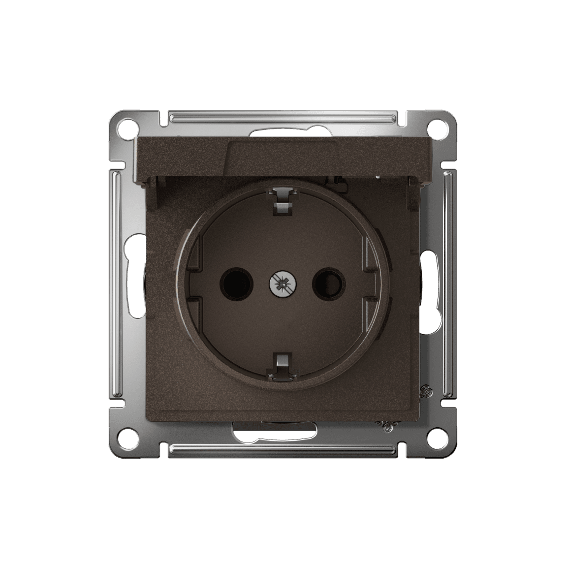 Systeme Electric AtlasDesign Мокко Розетка с заземл. со шторк. с крышкой, 16А,IP20,мех., быстрозажим. клем. — миниатюра 5
