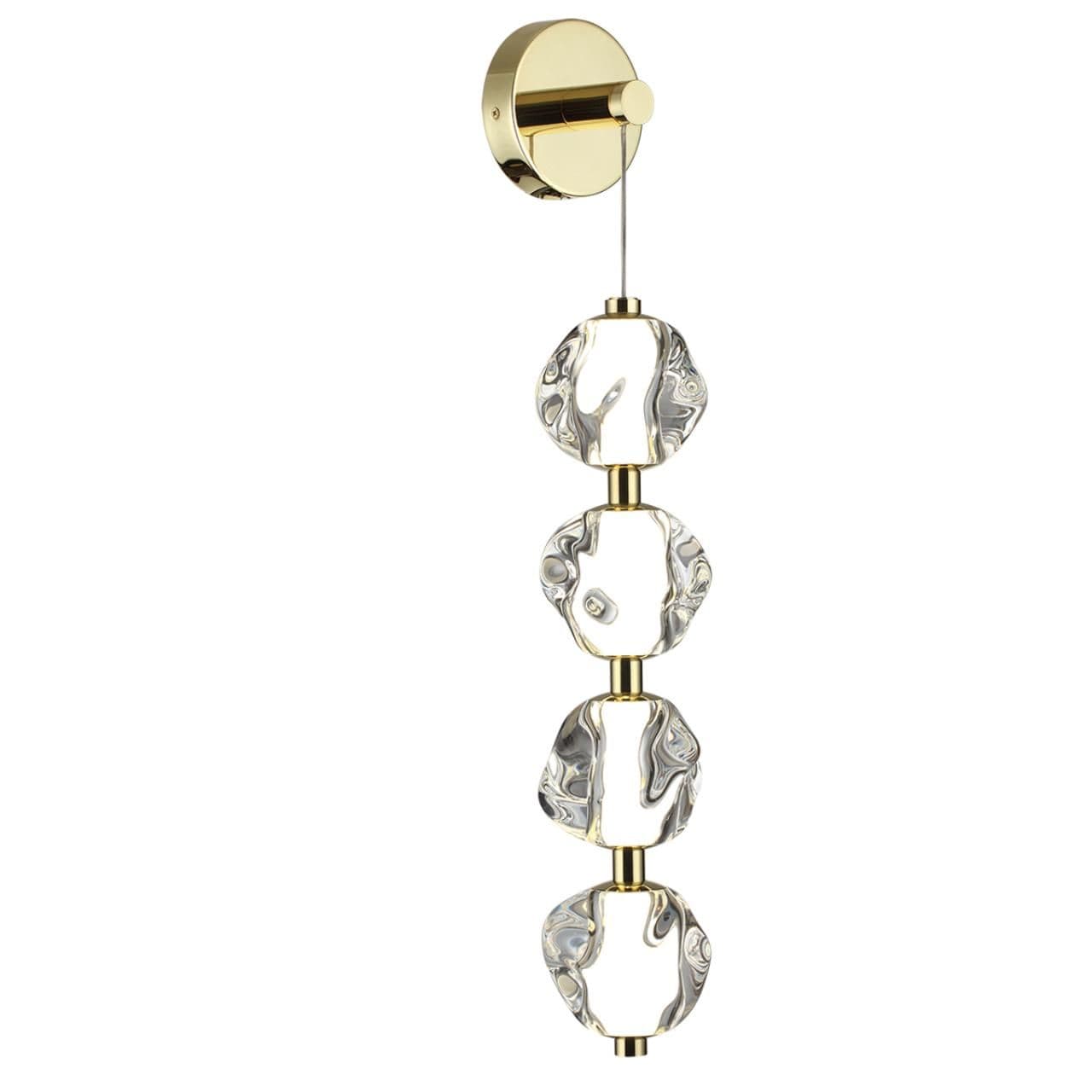 Odeon Light 5085/17WL L-VISION ODL25 золото/прозрачный/металл/акрил Бра LED 17W 4000K 800Лм JEMSTONE