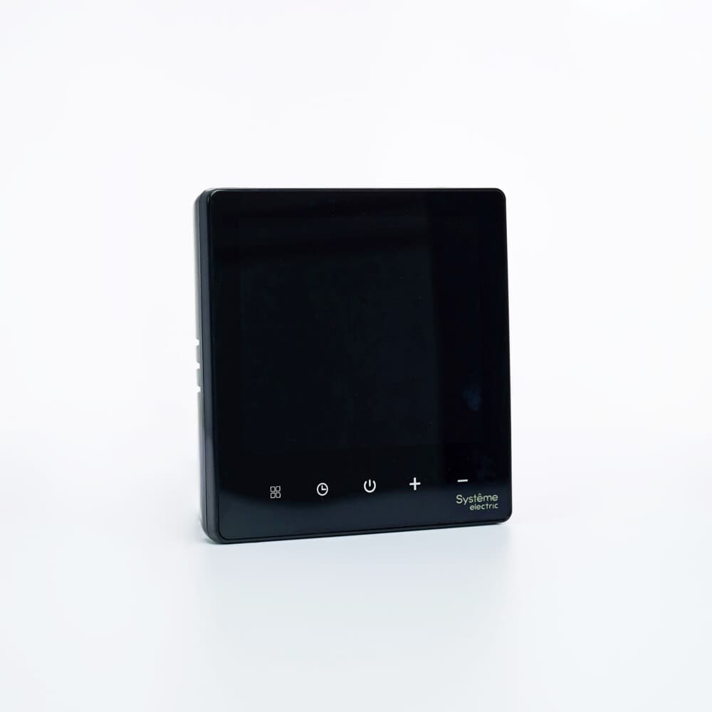 Systeme Electric ArtGallery Черный Термостат программируемый с Wi-Fi для электрического теплого пола, 16 А, моноблочный — миниатюра 6