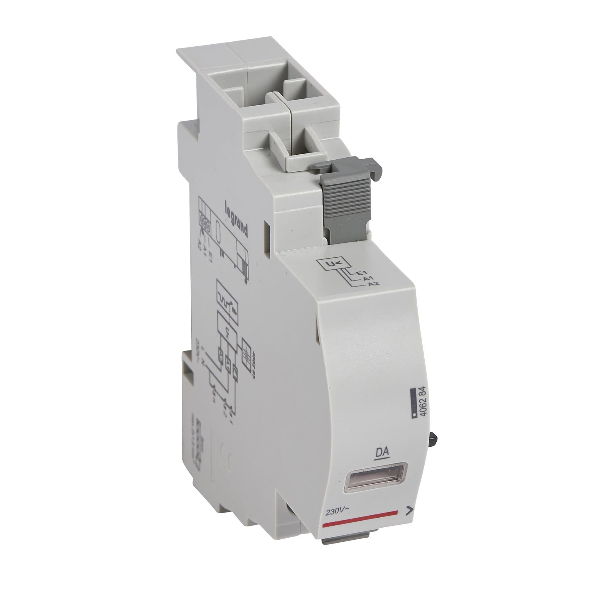 Legrand DX3  Расцепитель минимального напряжения с разд.пит. ~230V 1м 406284