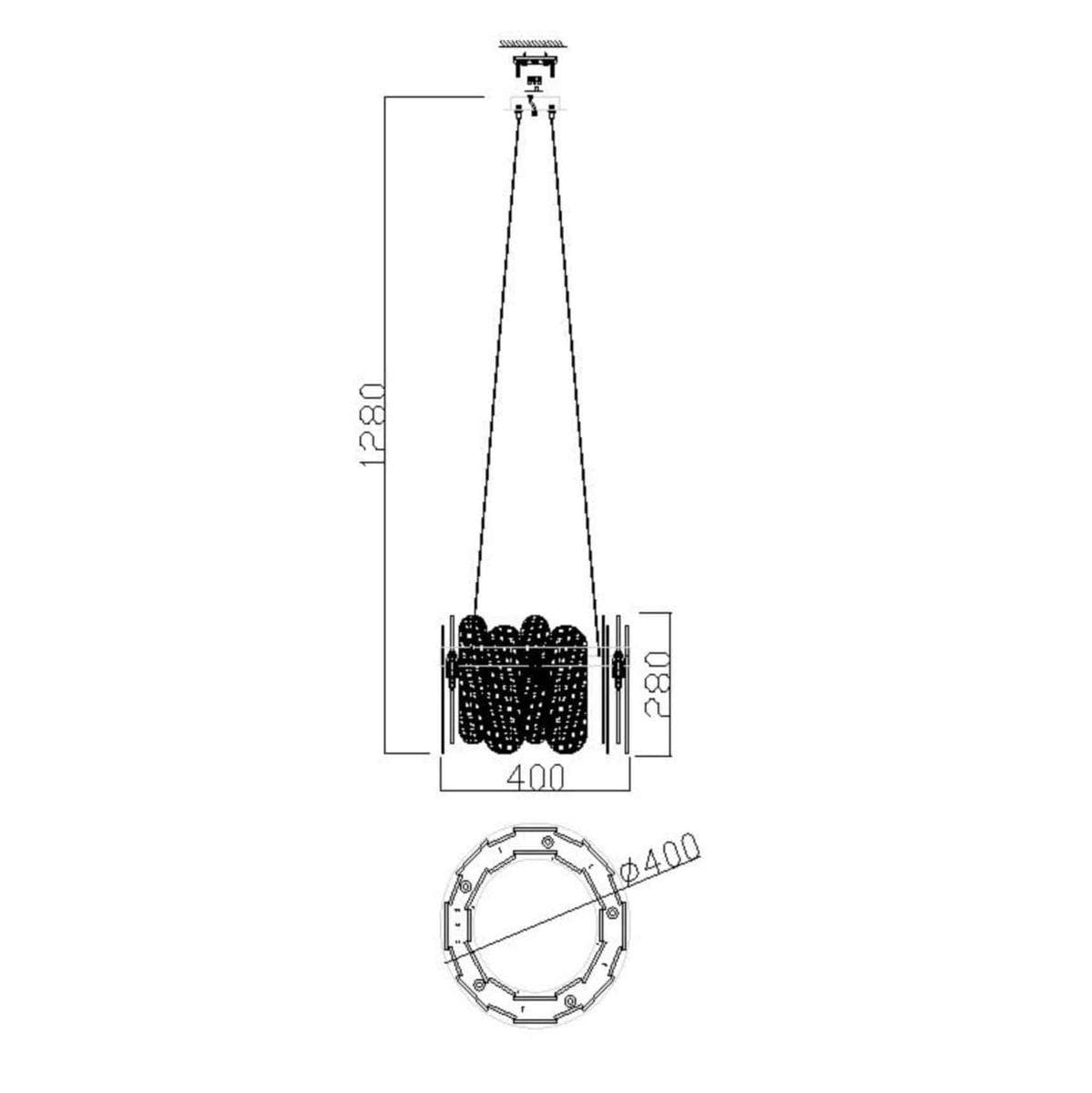 Freya Deserto Подвесной светильник FR5141PL-05BS — миниатюра 7