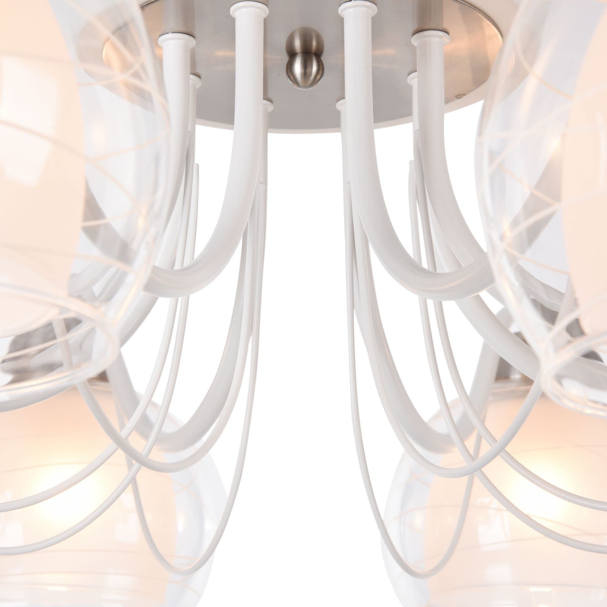 Freya Modern Nikki Белый Потолочный светильник E14 60W FR5052-CL-08-W — миниатюра 3