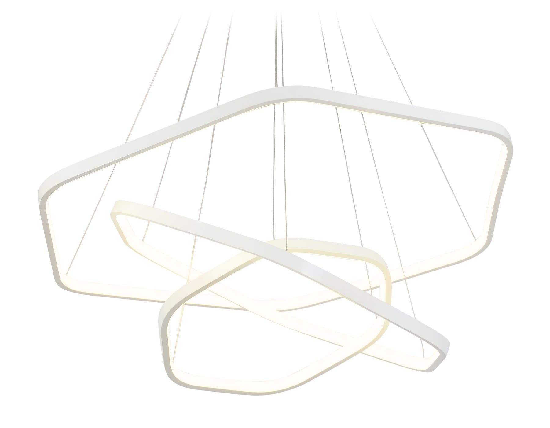 Ambrella Подвесной светодиодный светильник FL365/3 WH белый 88W 4200K D400/600/800*1200 (без ПДУ) — миниатюра 1
