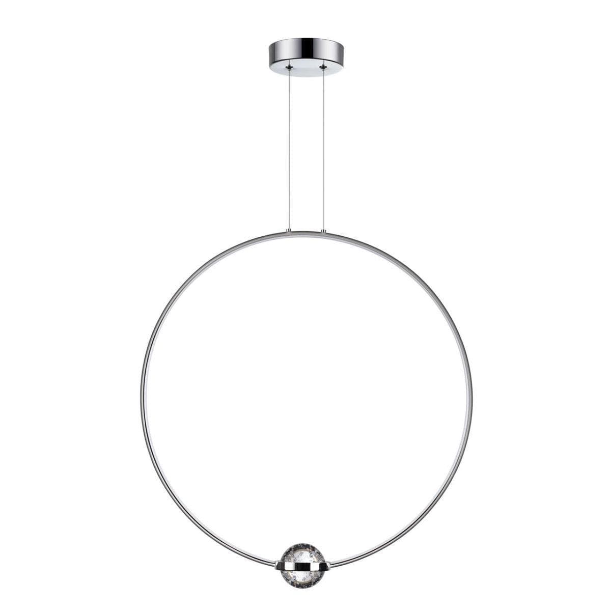 Odeon Light 4337/27L L-VISION ODL22 113 полированный хром/металл Подвесной светильник IP20 LED 27W 2230Лм 4000K GOTA — миниатюра 1