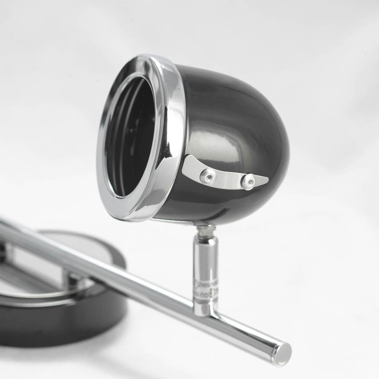 Lussole S.R.L Металл Черный / хром Металл Светильник настенно-потолочный GU10 5,5W GRLSN-3121-02 — миниатюра 4