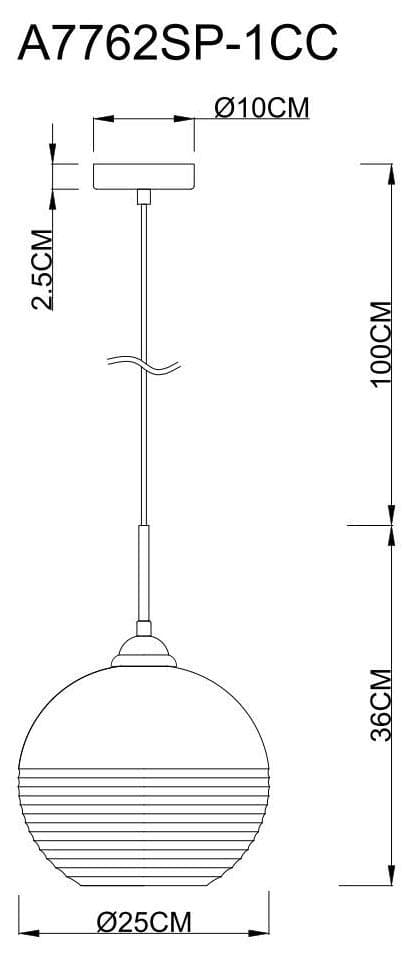 Arte Lamp A7762SP-1CC Подвесы — миниатюра 4