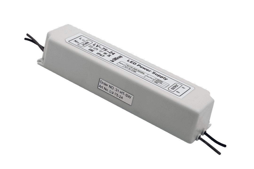 SWG Блок Питания для ленты IP 67 пластик 75 W, 24V LV-75-24