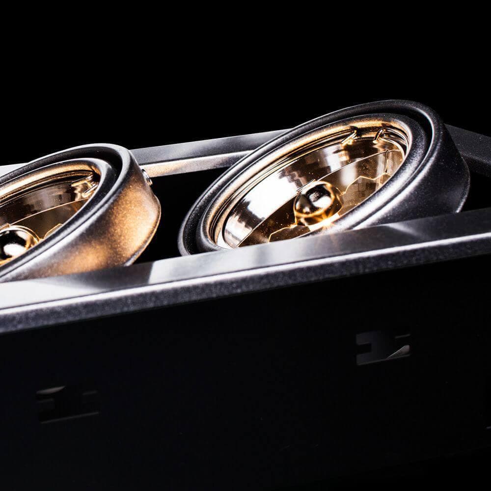 Arte Lamp Cardani Серебро/Серый Светильник точечный встаиваемый 50W G5,3 2x500lm A5930PL-2SI — миниатюра 6