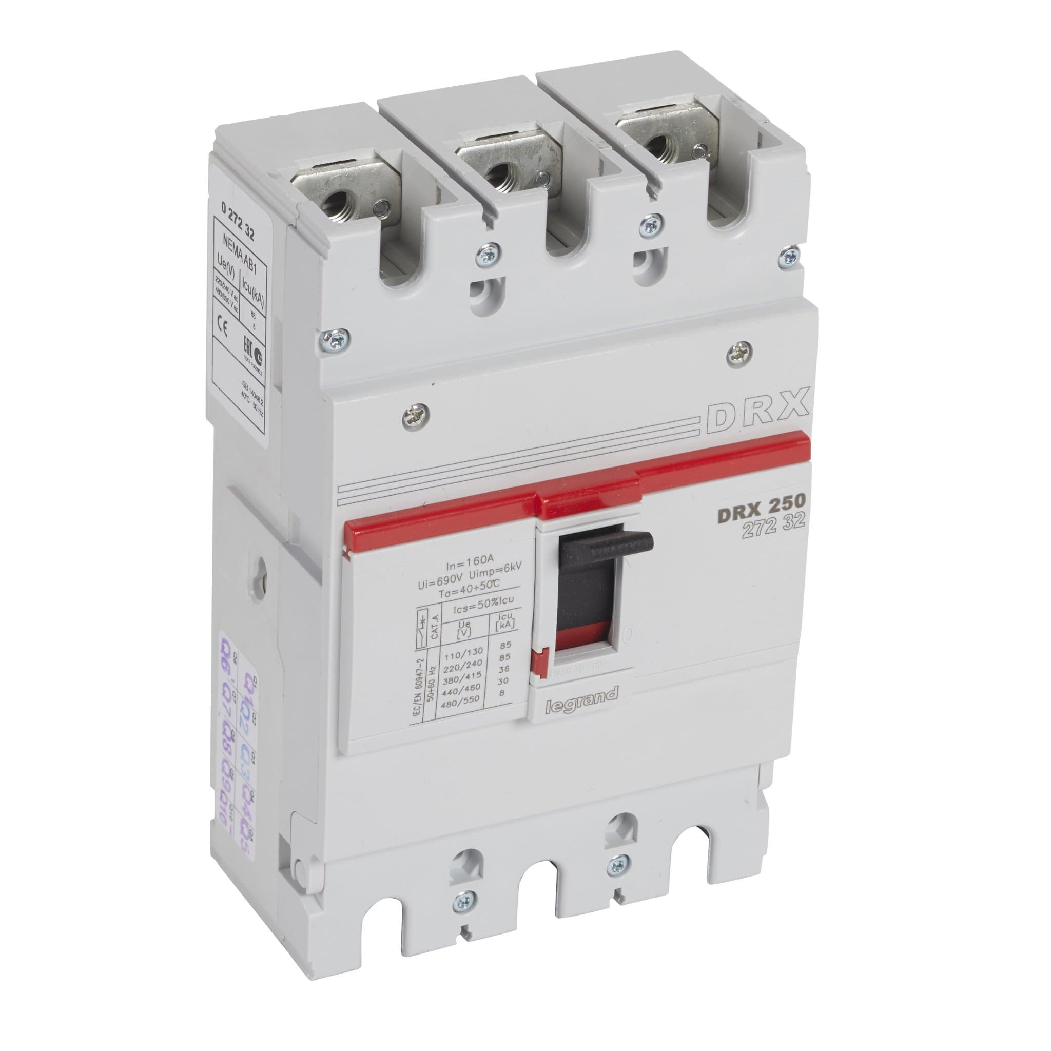 Legrand DRX250 термомагнитный 160A 3П 36kA 027232 — миниатюра 1