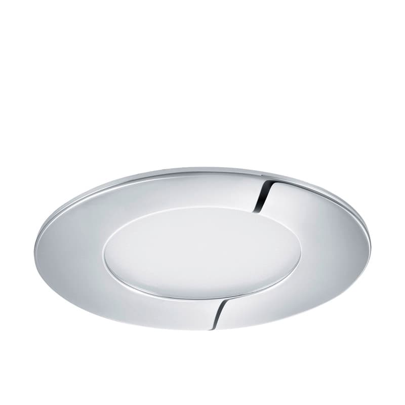 Eglo Светодиодная ультратонкая встраиваемая панель FUEVA 1, 2,7W (LED) 3000K, Ø85, IP44, хром 96053