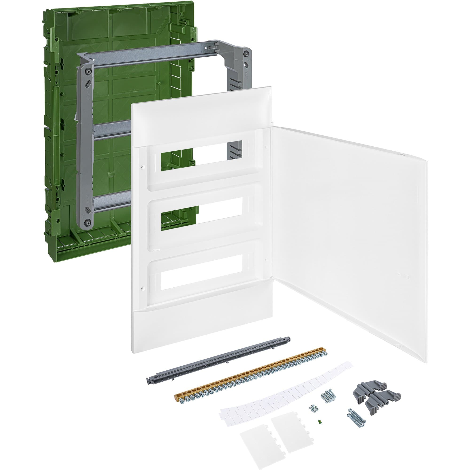Legrand Practibox S Пластиковый щиток Встраиваемый (в полые стены) 3X18 Белая дверь 137568 — миниатюра 6