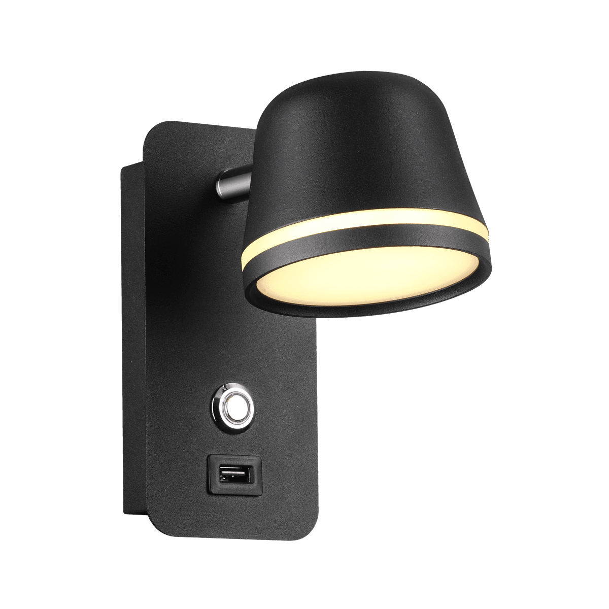 Odeon Light 4299/5WL HIGHTECH ODL22 227 черный/металл Настенный светильник IP20 c USB зарядкой c выкл. LED 7W 380Лм 3000-4000-6000K BANKS — миниатюра 2