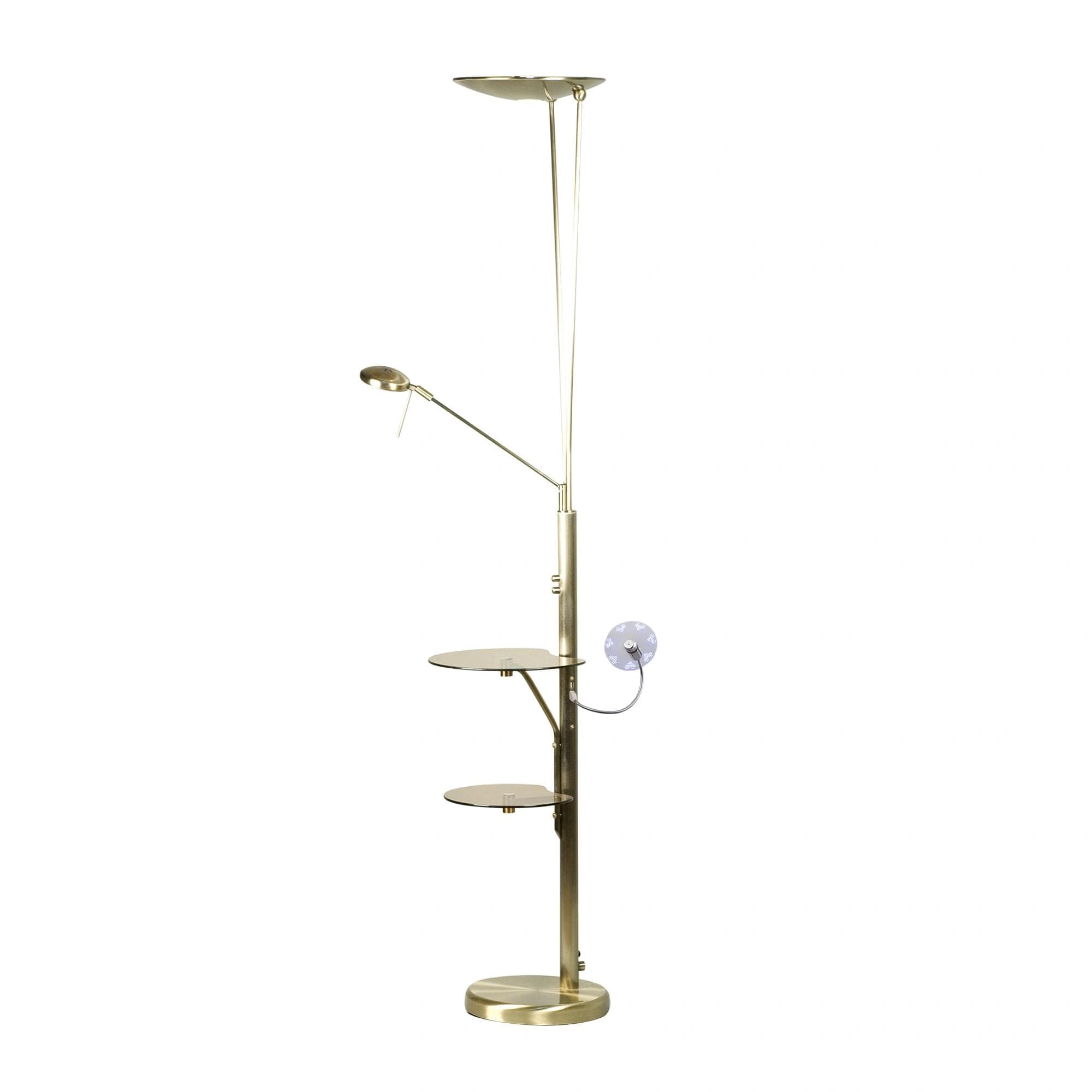 Citilux CL801003F Тандем Брон.Ст. Светильник Напол. +USB вент.
