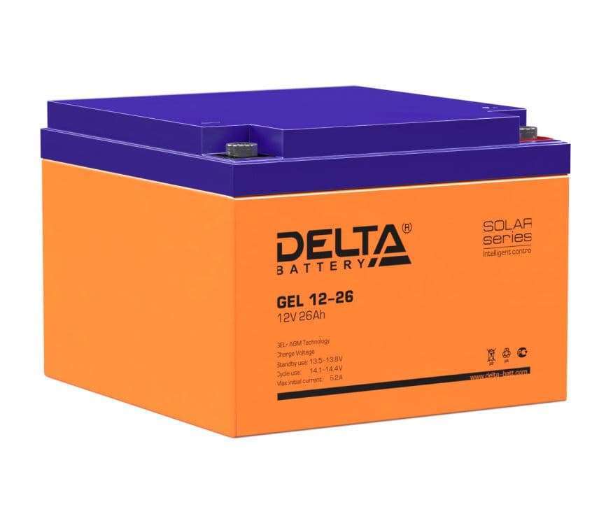 Delta Аккумуляторная батарея GEL 12-26 (12V/26Ah)