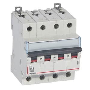 Legrand DX3 Автоматический выключатель 4P 63A (B) 10kA/16kA 409071 — миниатюра 2