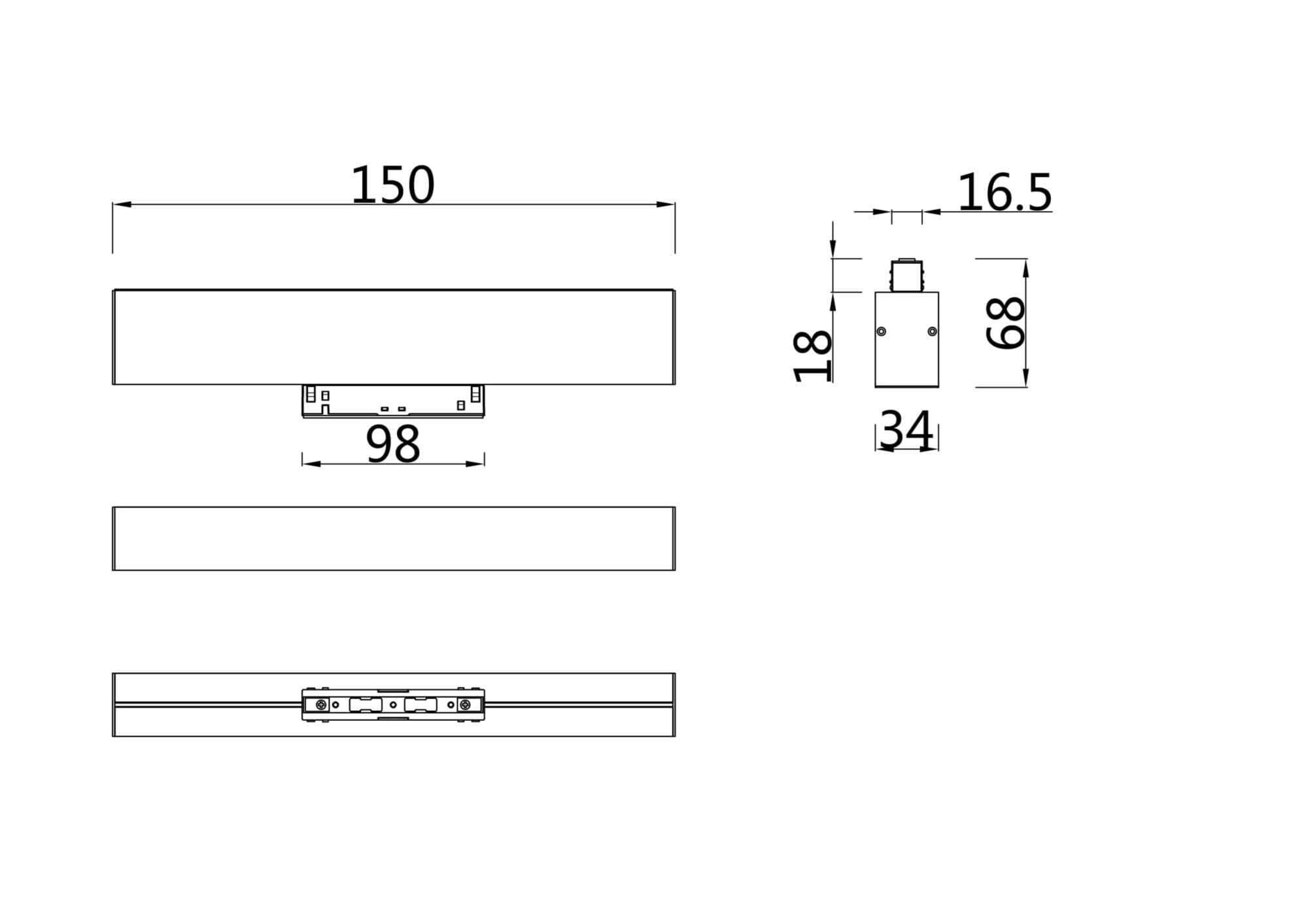 Maytoni Magnetic track system Белый Светильник трековый TR012-2-7W4K-W — миниатюра 3