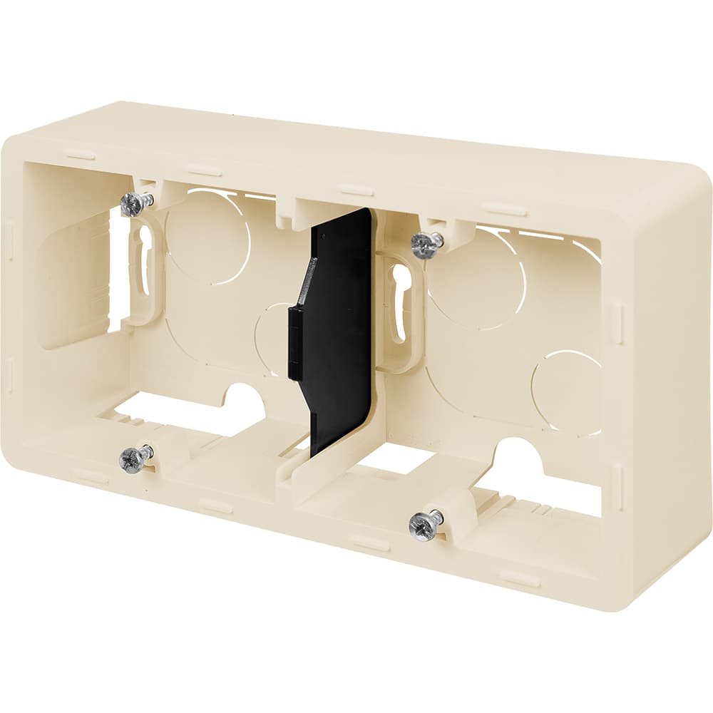 Legrand INSPIRIA Слоновая кость Коробка накладного монтажа - 2 поста 673991 — миниатюра 3