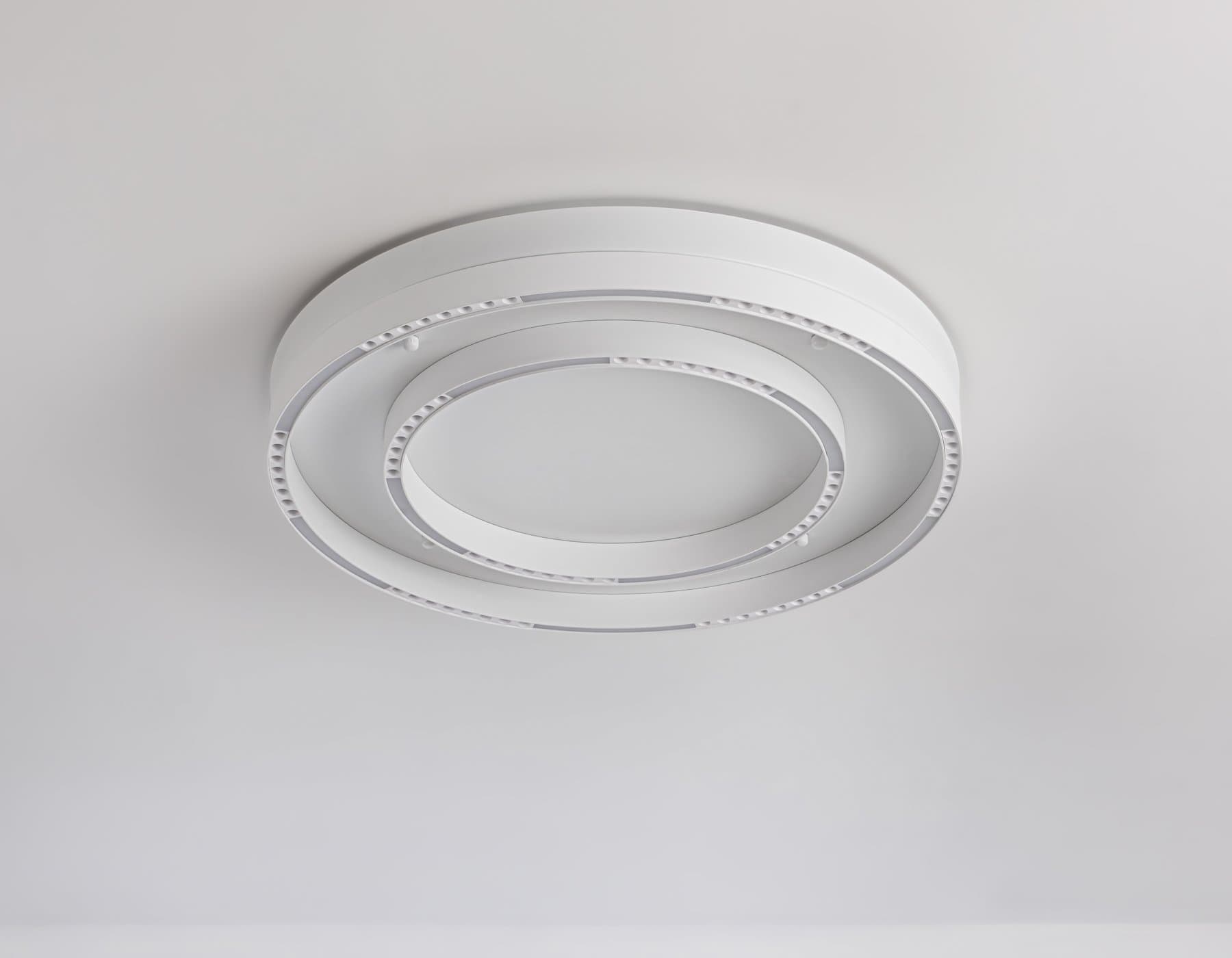 Ambrella Светильник потолочный светодиодный FL5821 WH белый 55W 3000K/4200K/6400K D600*75 (без ПДУ) — миниатюра 5