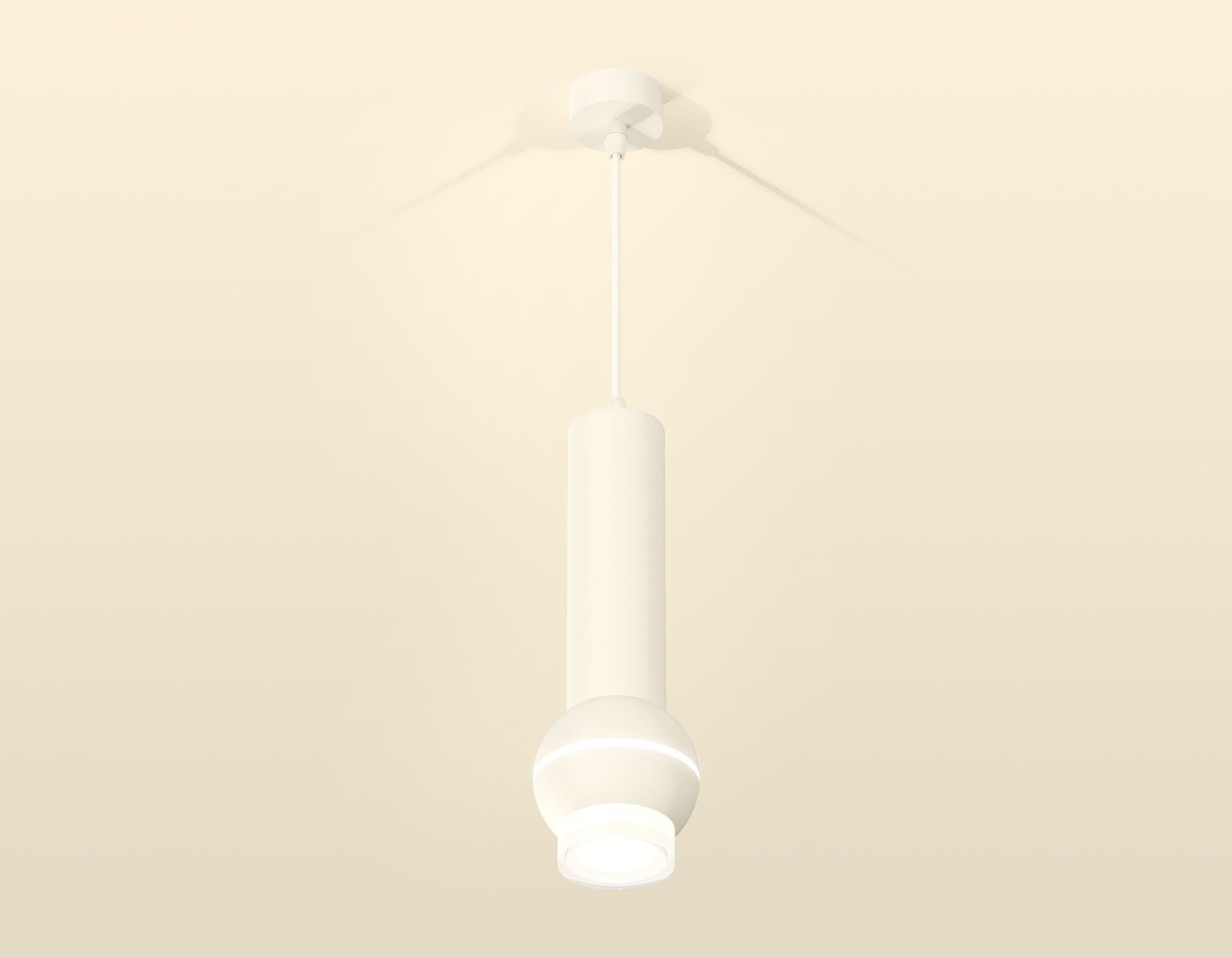 Ambrella Комплект подвесного светильника с дополнительной подсветкой XP1101010 SWH/FR/CL белый песок/белый матовый/прозрачный MR16 GU5.3 LED 3W 4200K — миниатюра 2