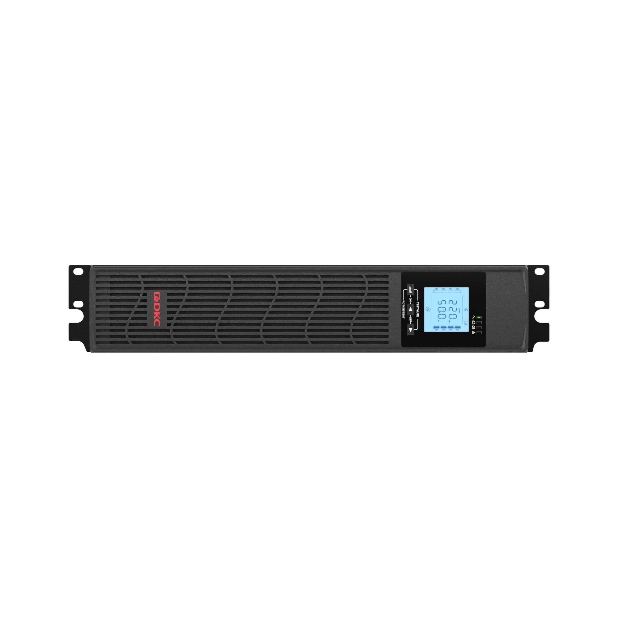 DKC Линейно-интерактивный ИБП ДКС серии Info Rackmount Pro, 1000ВА/800Вт,1/1, USB, RJ45, 6xIEC C13, Rack 2U, SNMP/AS400 slot, 2x7Aч — миниатюра 3