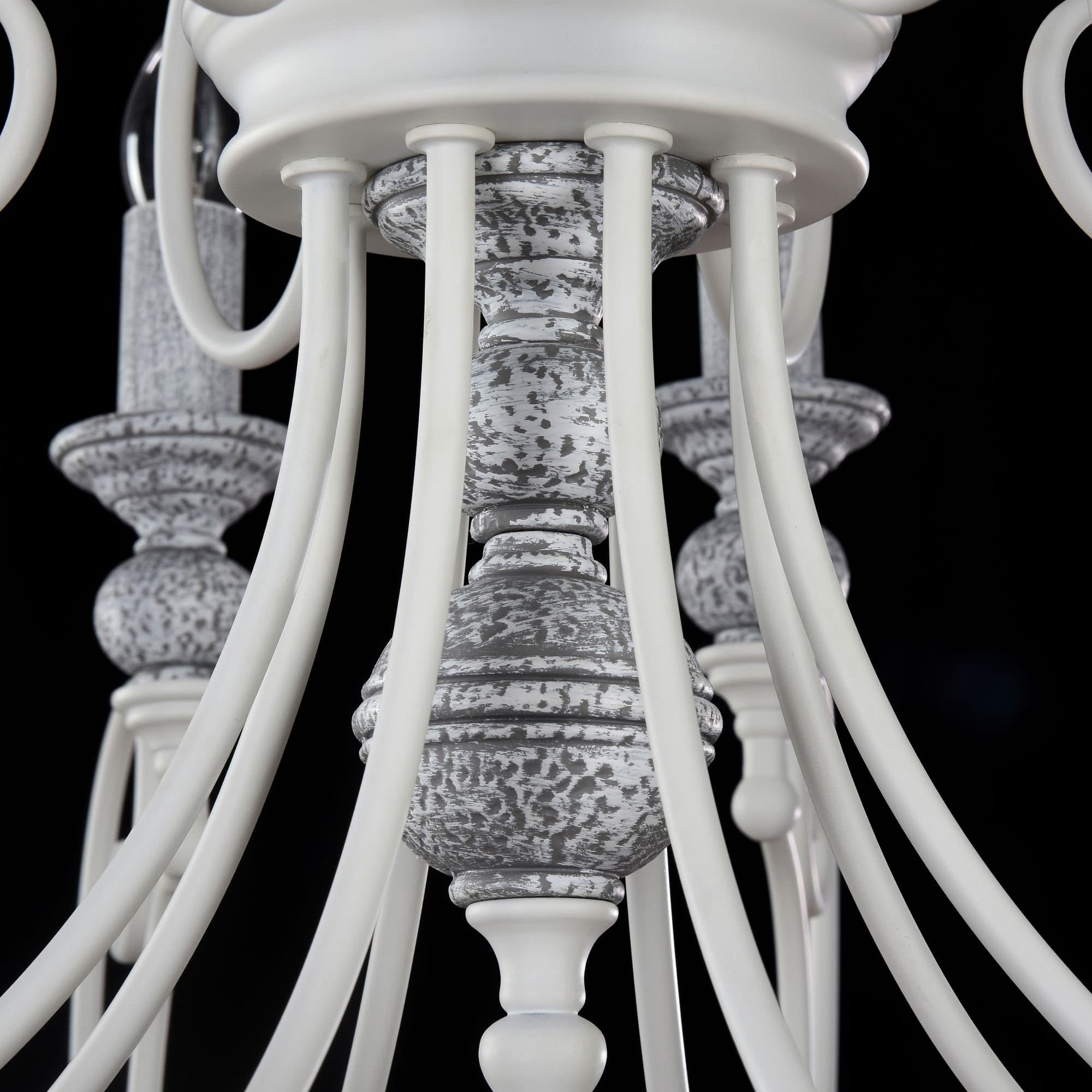 Maytoni Elegant Karina Белый Люстра 8xE14 60W ARM631-PL-08-W — миниатюра 5