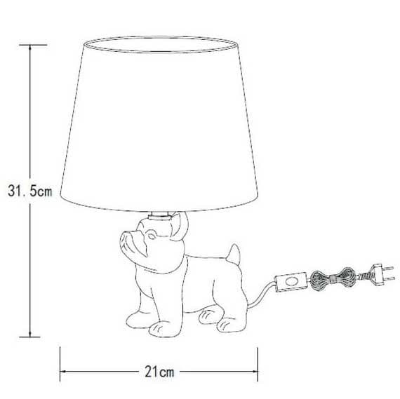 Lucide EXTRAVAGANZA SIR WINSTON Черный Настольная лампа 13533/81/30 — миниатюра 3