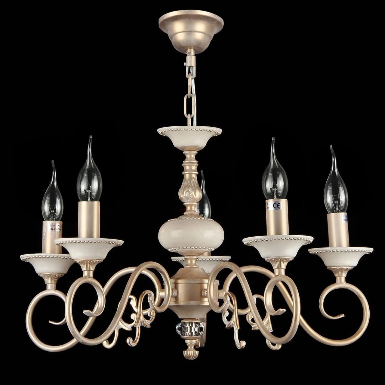 Maytoni Elegant Perla Кремовый с Золотом Люстра 5xE14 60W ARM337-05-R — миниатюра 7