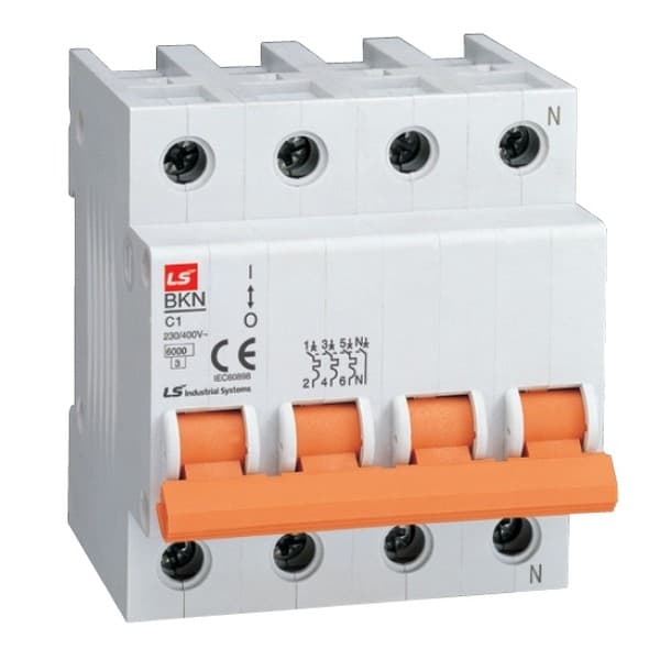 LSIS Автоматический выключатель BKN 3P+N C50A 061403268B