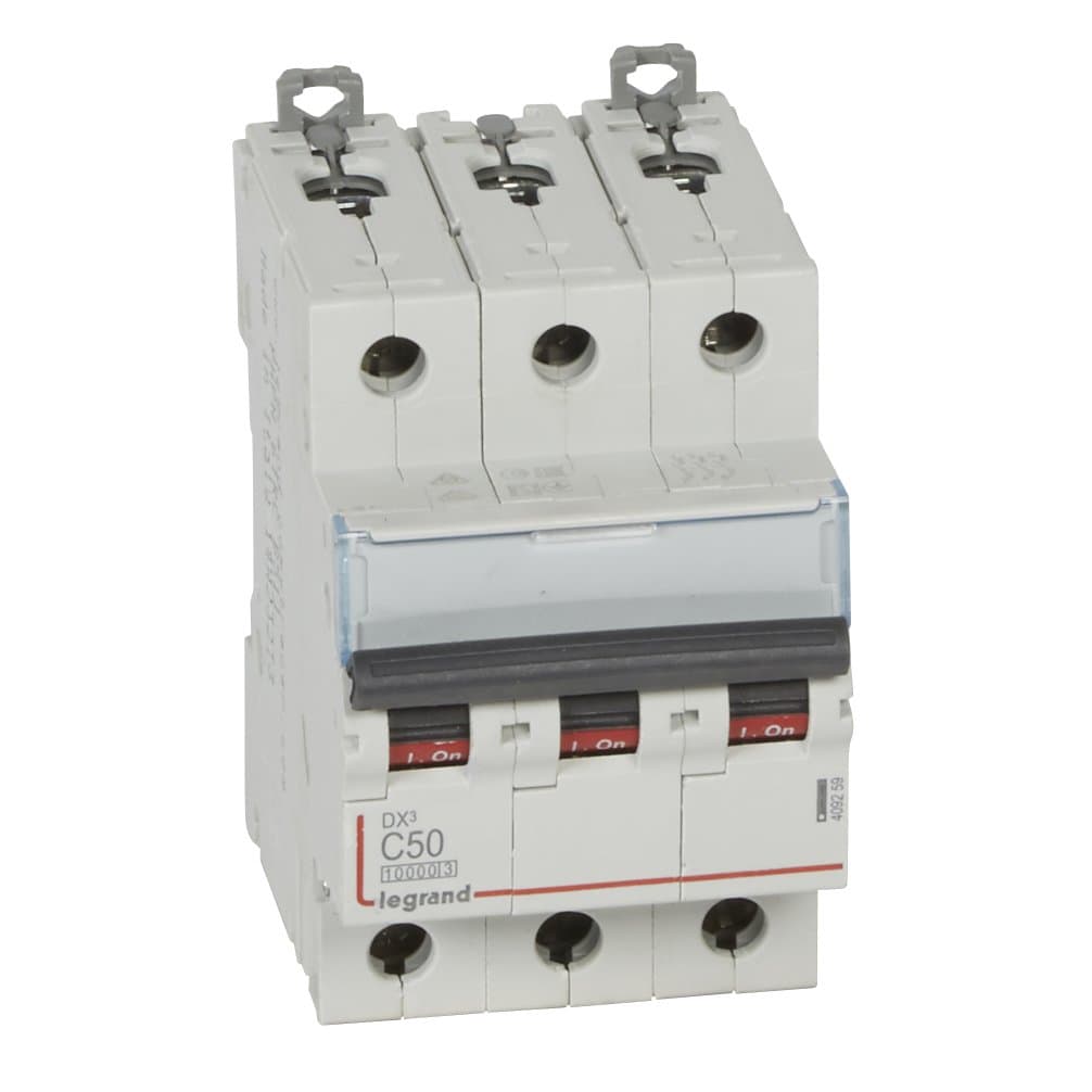Legrand DX3 Автоматический выключатель 3P 50A (С) 10kA/16kA 409259 — миниатюра 1