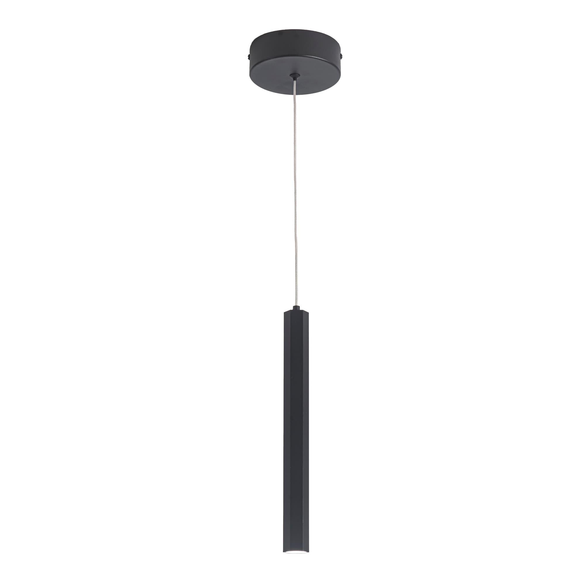 ST LUCE ST614.403.06 Светильник подвесной Черный/Черный LED 1*6W 4000K