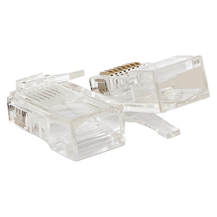 EKF TeraLINK PRO Коннектор RJ-45 TeraLINK PRO неэкранированный 8P8C 30мкд Cat.5E универсальный (упак.10шт) — миниатюра 2