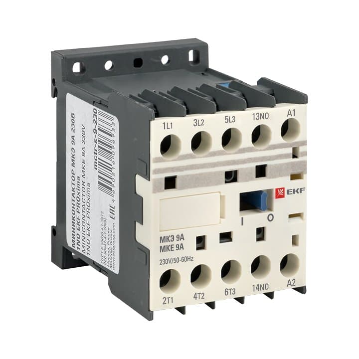 EKF PROxima Миниконтактор МКЭ 9А 230В 1NO — миниатюра 3