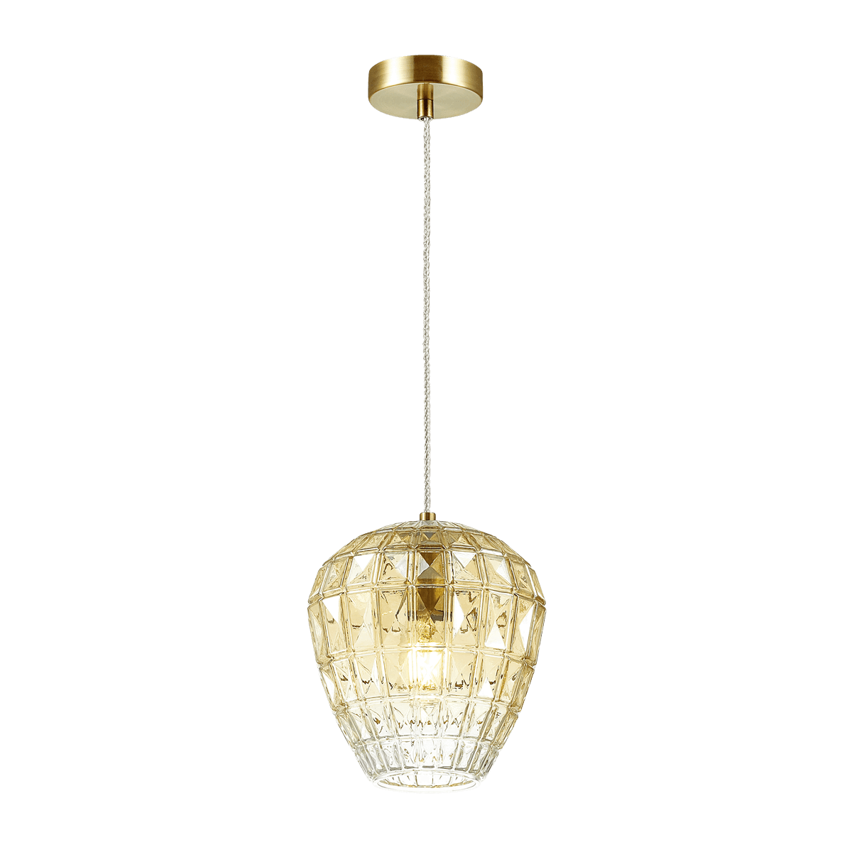 Odeon Light 4714/1 ODL20 369 янтарный/бронзовый Подвес E27 60W 220V MAKA — миниатюра 2