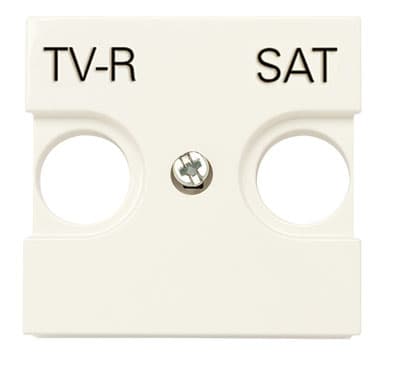 ABB NIE Zenit Шампань Накладка для TV-R/SAT розетки, 2 мод 2CLA225010N1901
