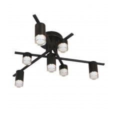 Kink Light 07850-7,19 Люстра Нилс черный d92 h30 LED 7*6W (4000K)