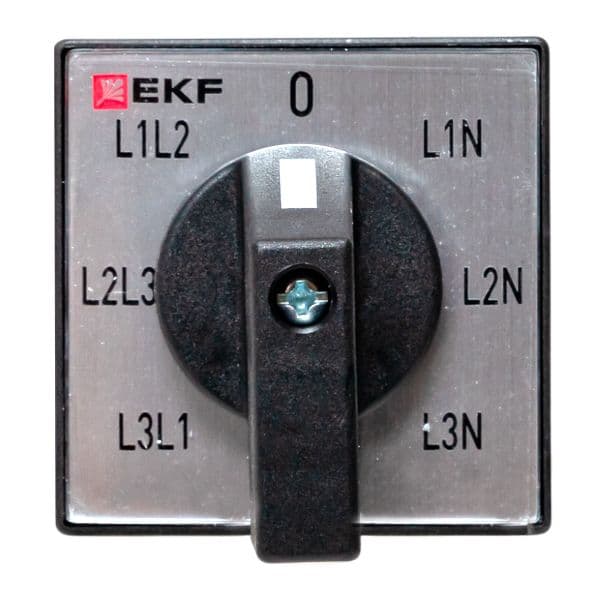 EKF Переключатель кулачковый ПК-1-64 10А для вольтметра IP65 — миниатюра 2