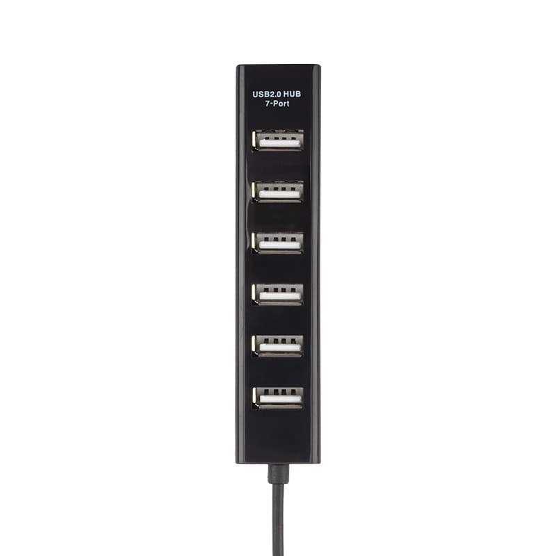 Разветвитель USB на 7 портов черный Rexant 18-4107