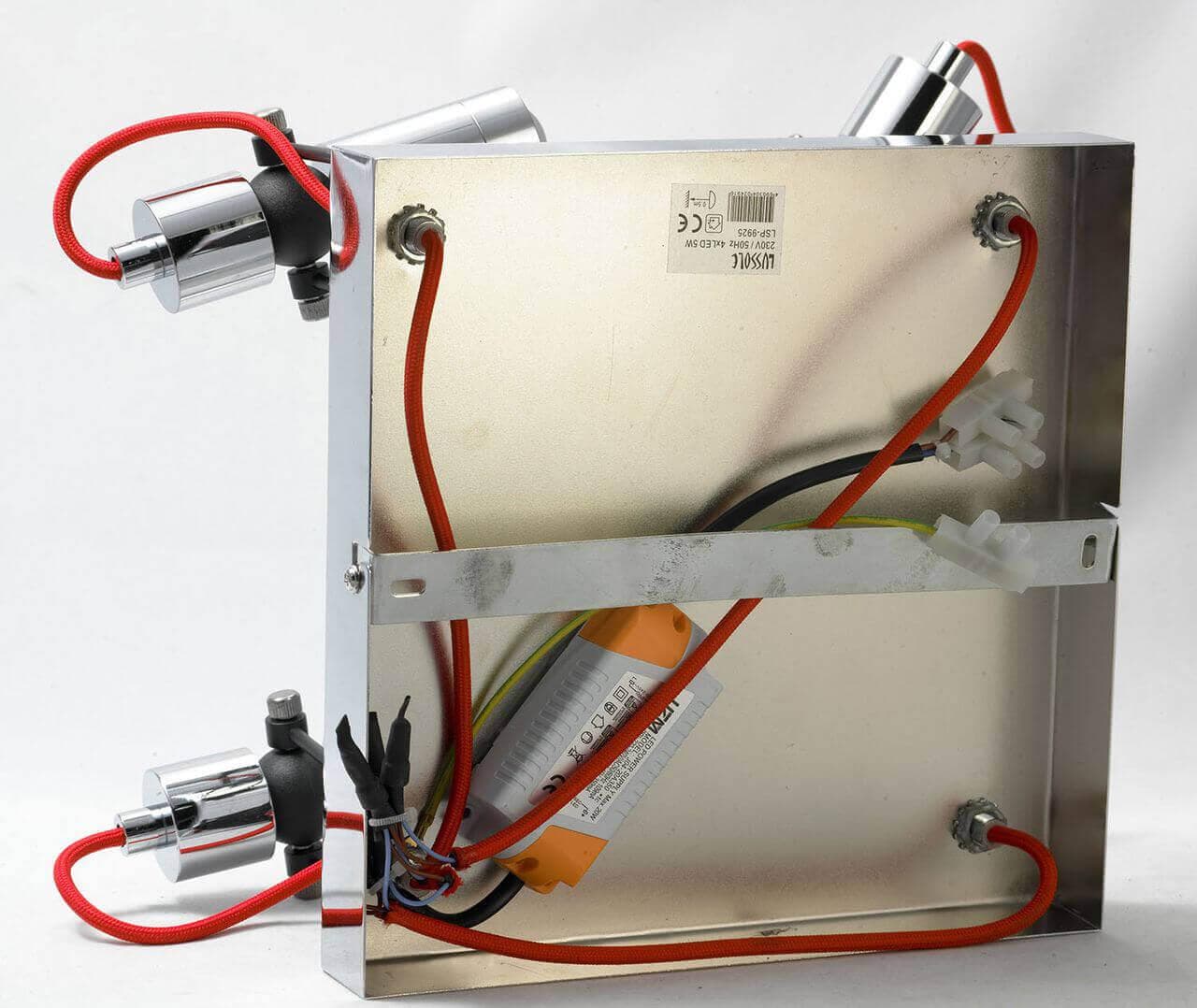 Lussole PROMO Металл Хром / черный Металл Светильник настенно-потолочный LED 5W LSP-9925 — миниатюра 3