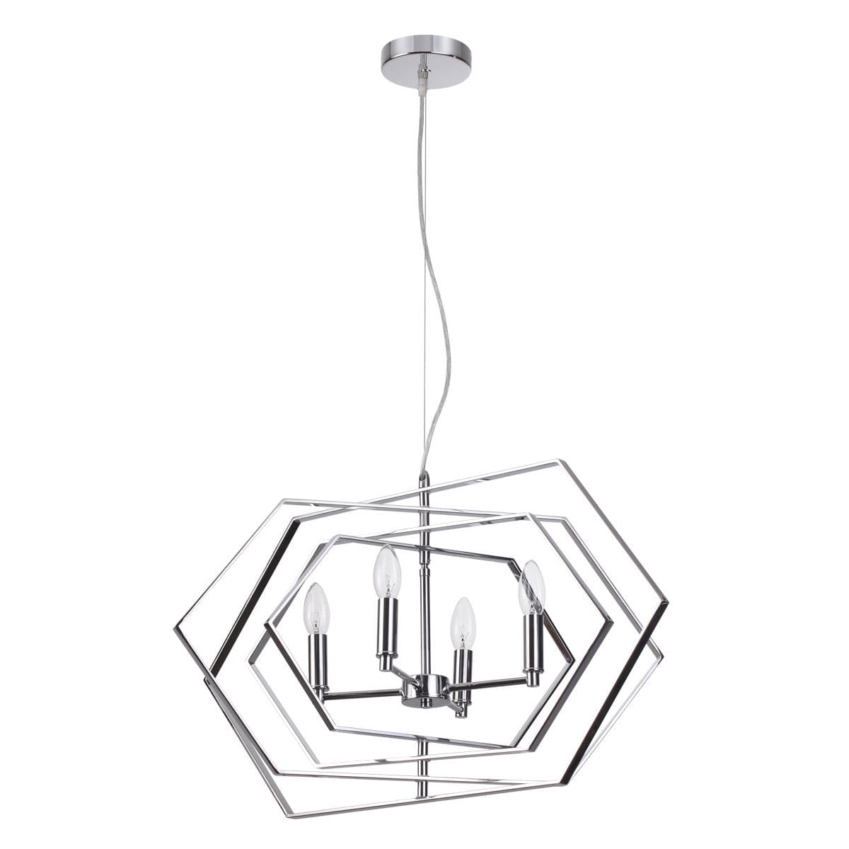 Odeon Light 4664/4 ODL20 279 хром Люстра E14 4*40W 220V STOLLA — миниатюра 1
