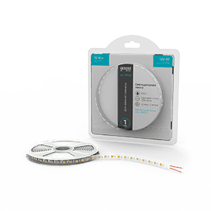 Gauss Лента Basic 12V 10W/m 700lm/m 4000K IP65 LED 3m 1/100 BT052