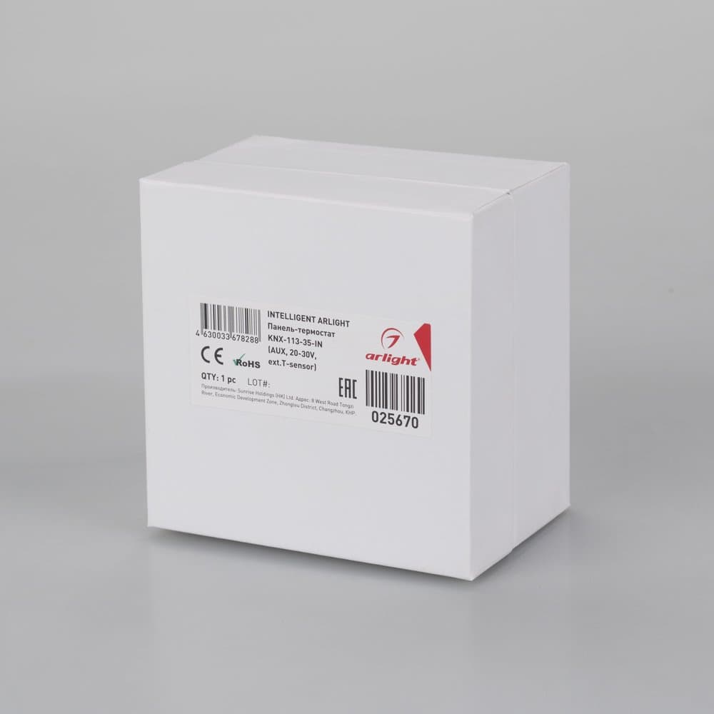 Arlight INTELLIGENT Панель-термостат KNX-113-35-IN (AUX, 20-30V, ext.T-sensor) (INTELLIGENT -) 025670 — миниатюра 3