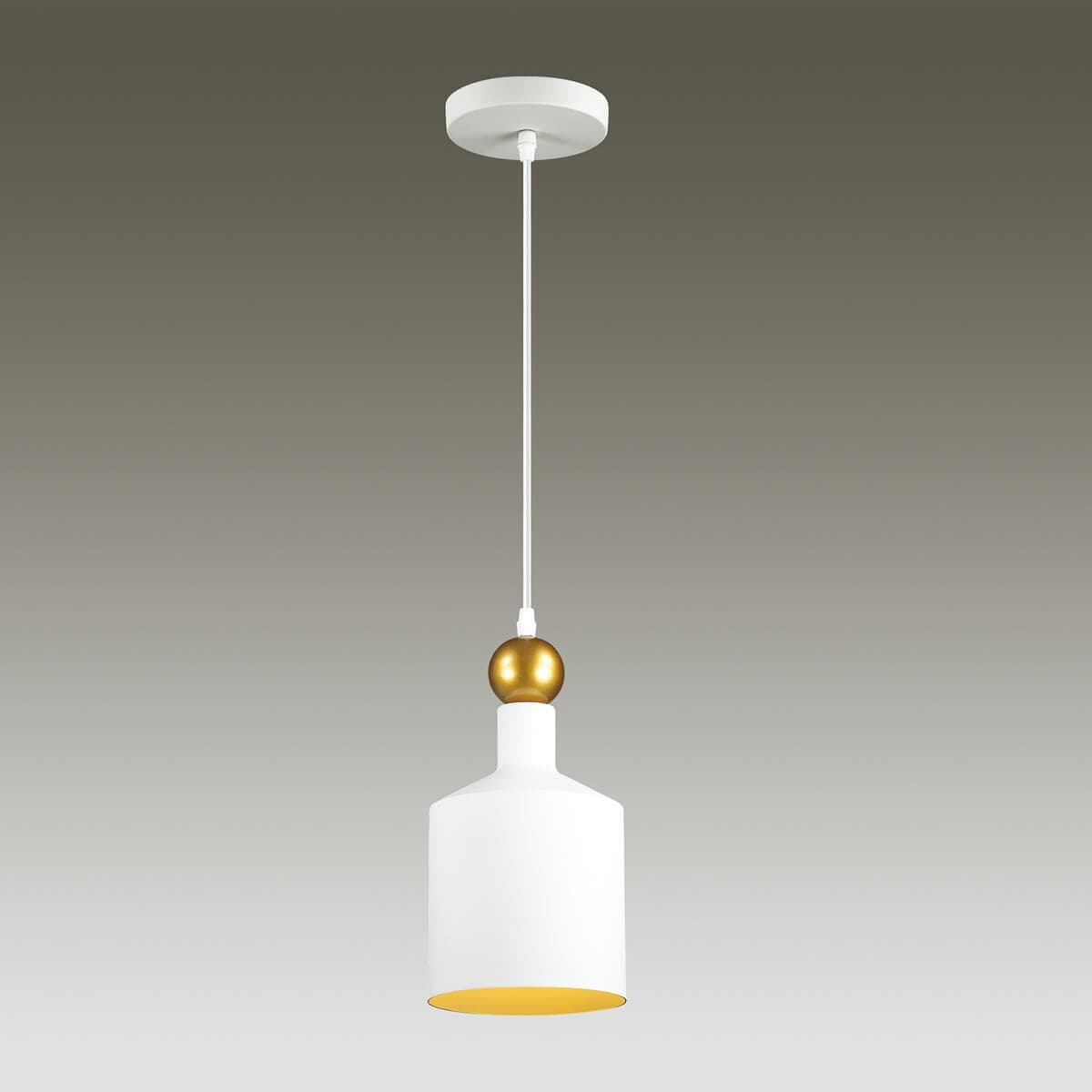 Odeon Light 4087/1 ODL19 387 белый/золотой Подвес Е27 1*40W 220V BOLLI — миниатюра 2