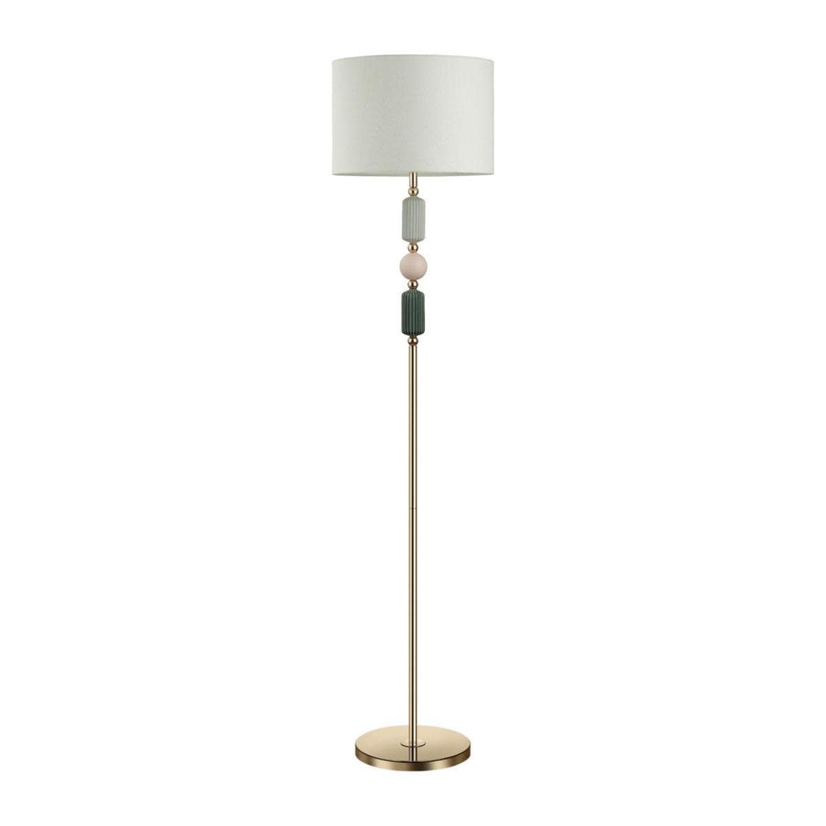 Odeon Light 4861/1F CLASSIC ODL_EX22 40 золотой/раноцветн.керамика/стекло Торшер E27 1*60W 4861/1F CANDY