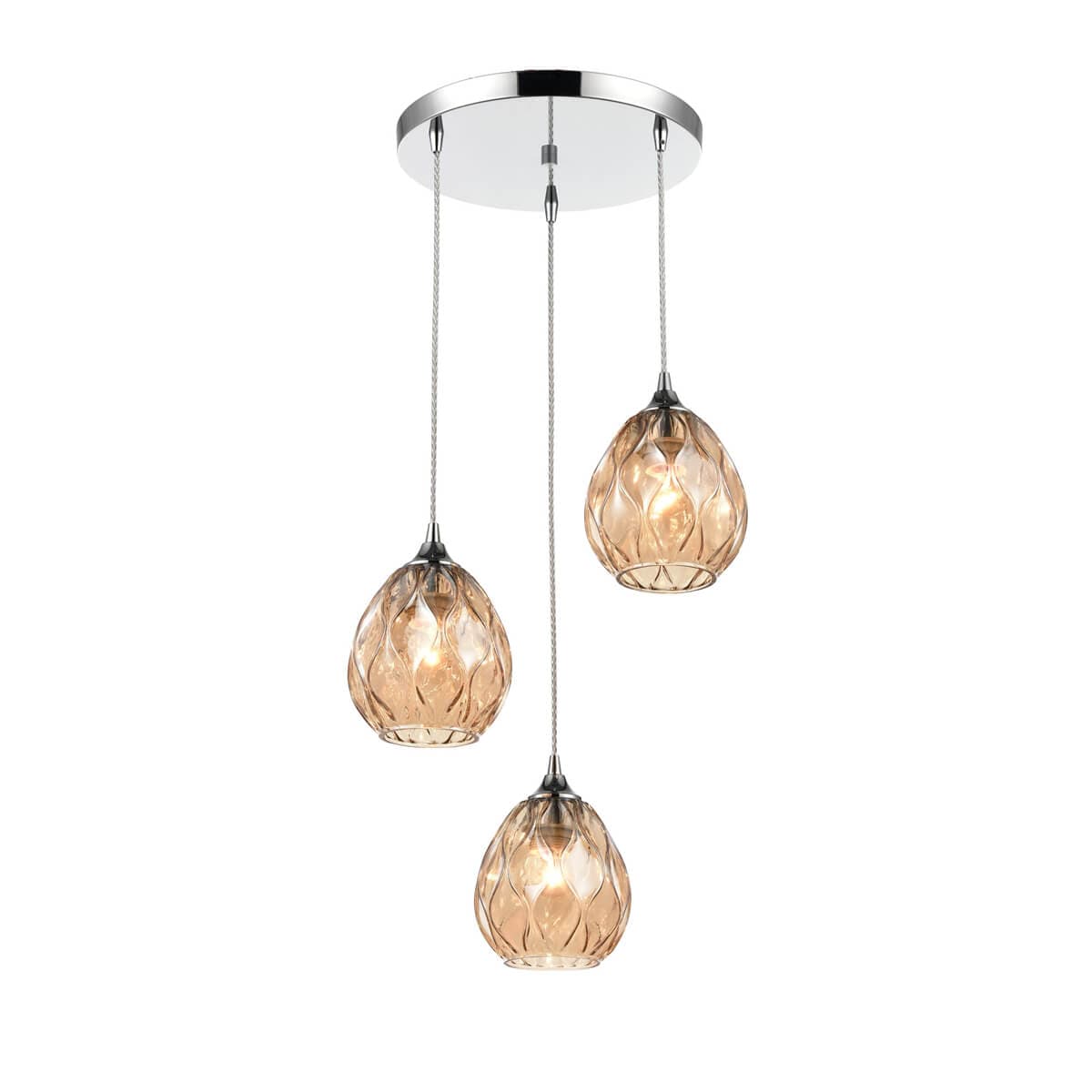 Vele Luce Elision Светильник подвесной Modern D400*H225/1450 хром | chrome металл | metal VL5593P13