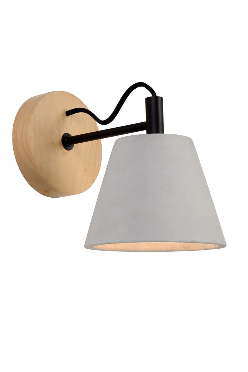 Lucide Possio Котеж Металл/дерево Настенный светильник E14 40W 03213/01/41 — миниатюра 2