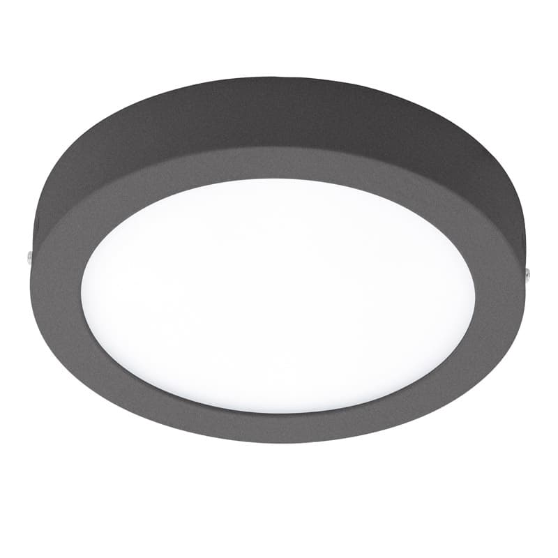 Eglo Светильник LED уличный настенно-потолочный ARGOLIS, 16,5W(LED), Ø225, лит. алюминий, антрацит/ пластик, белый 96492